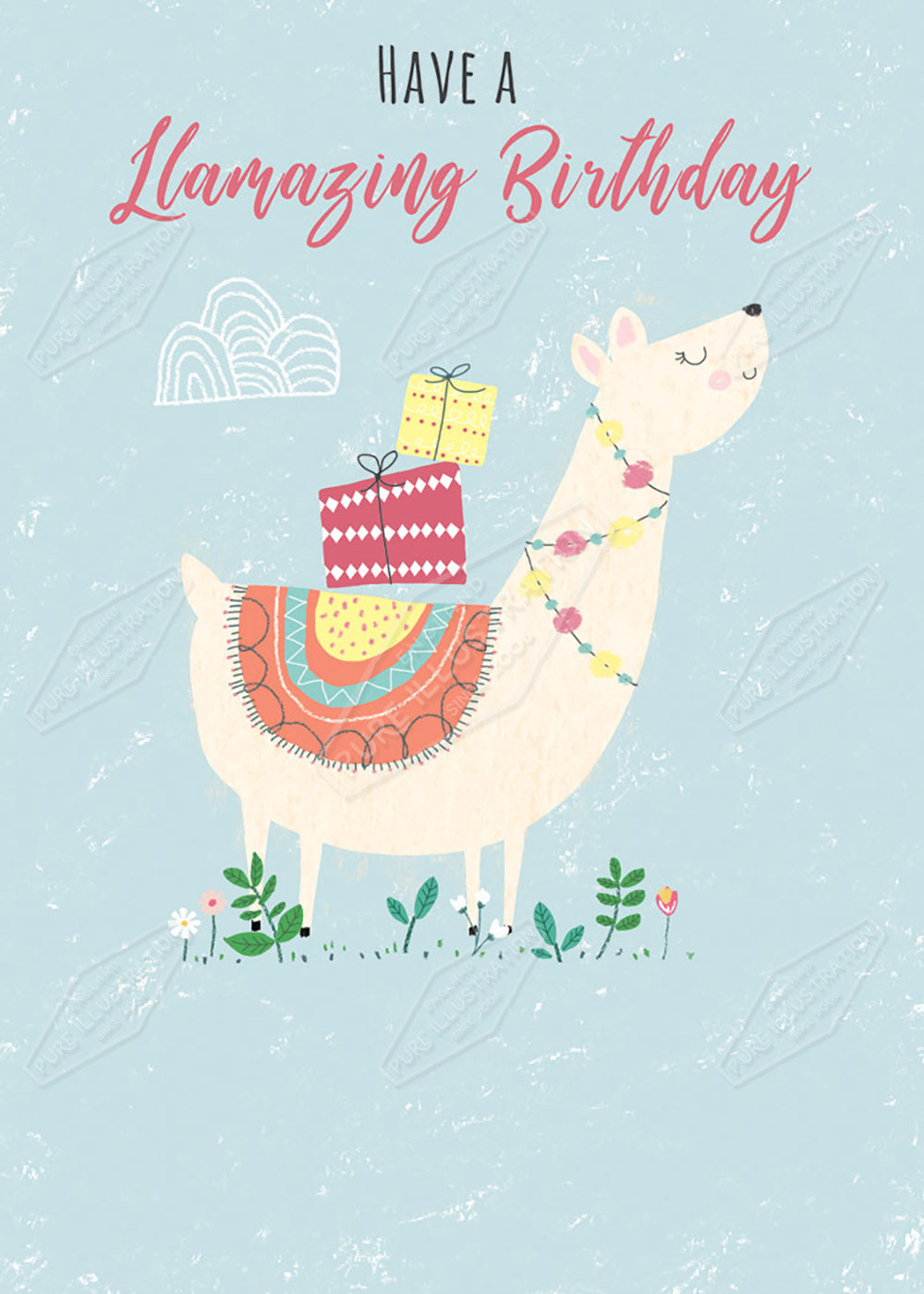 Birthday Llama by Cory Reid for Pure Art Licensing Agency & Surface Design Studio