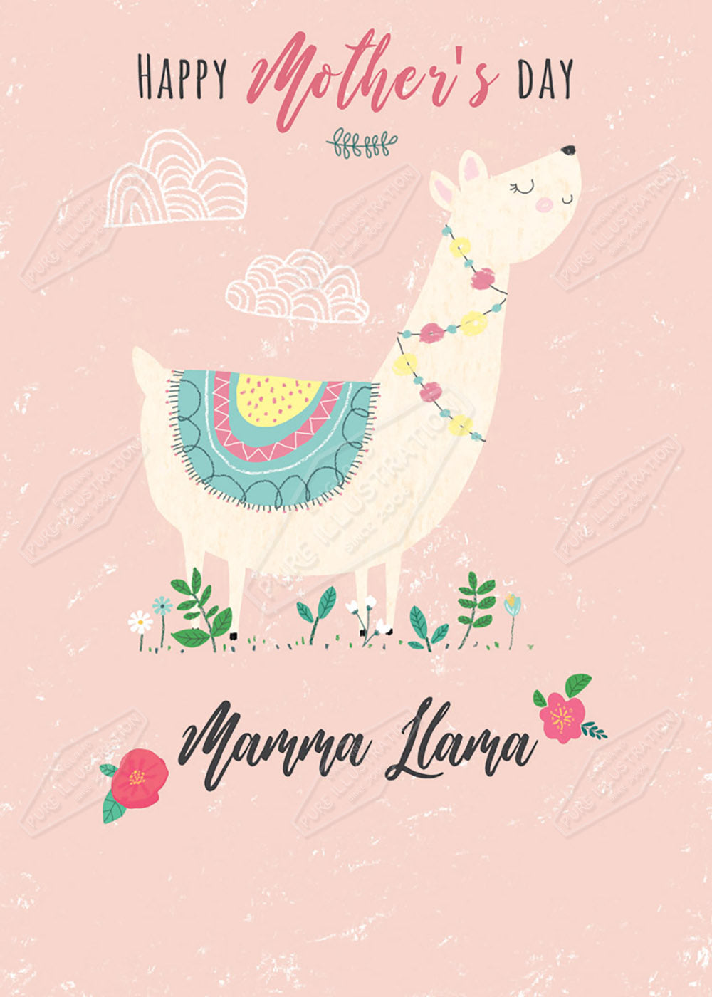 Mother's Day Llama by Cory Reid for Pure Art Licensing Agency & Surface Design Studio