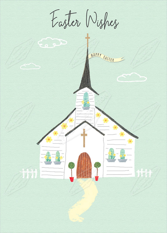 Easter Church Greeting Card Design by Cory Reid for Pure Art Licensing Agency & Surface Design Studio
