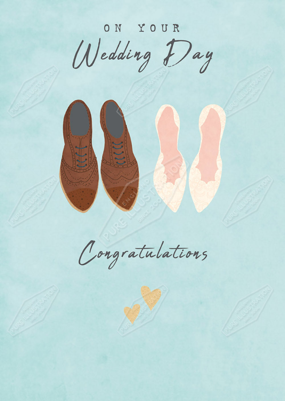 Wedding Greeting Card Design by Cory Reid for Pure Art Licensing Agency & Surface Design Studio