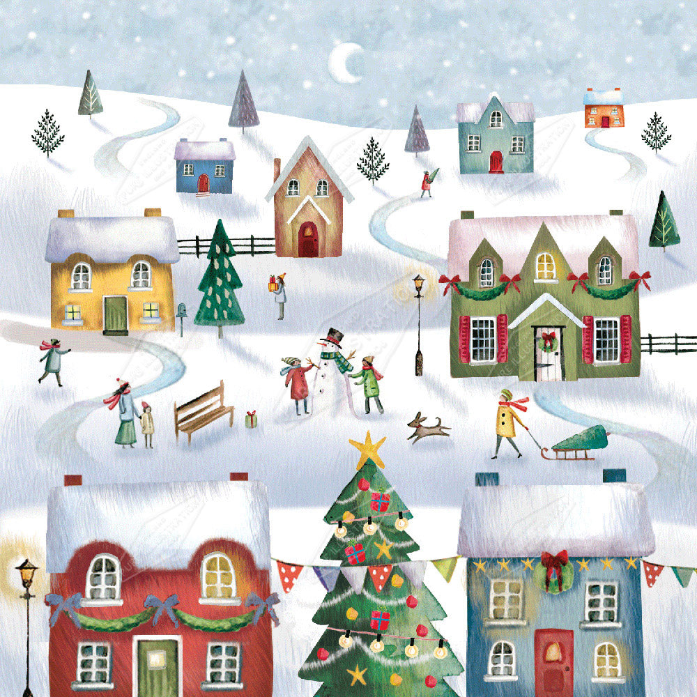 00032427DEV - Deva Evans is represented by Pure Art Licensing Agency - Christmas Greeting Card Design