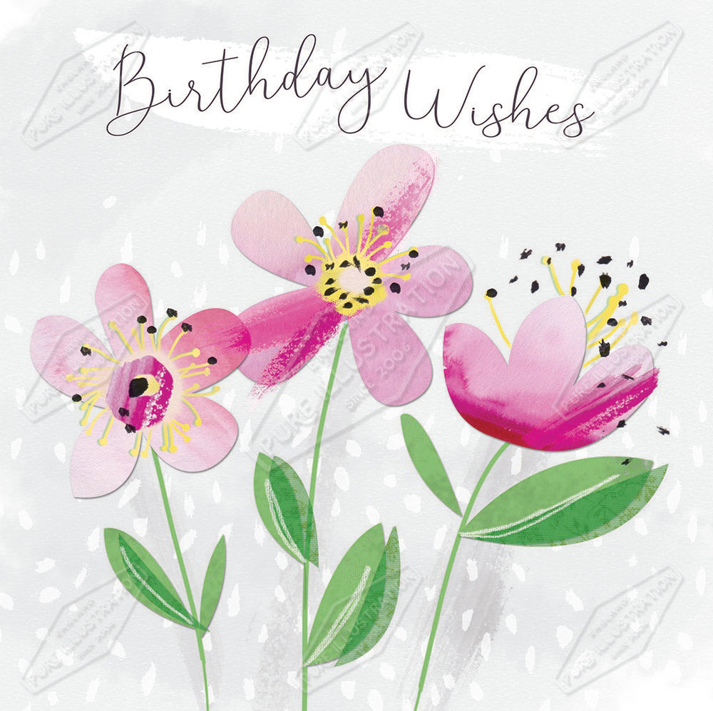 00032475SLAa- Sarah Lake is represented by Pure Art Licensing Agency - Birthday Greeting Card Design