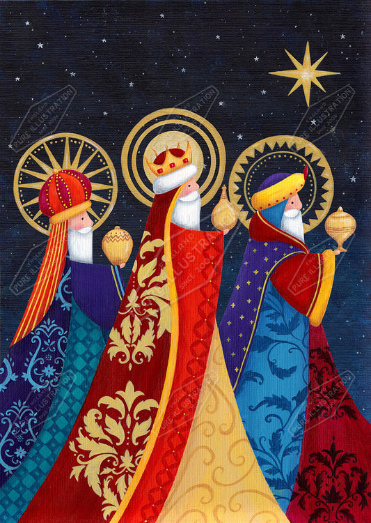 00032537AAI - Three Kings Christmas Design - Pure Art Licensing Agencyby Anna Aitken