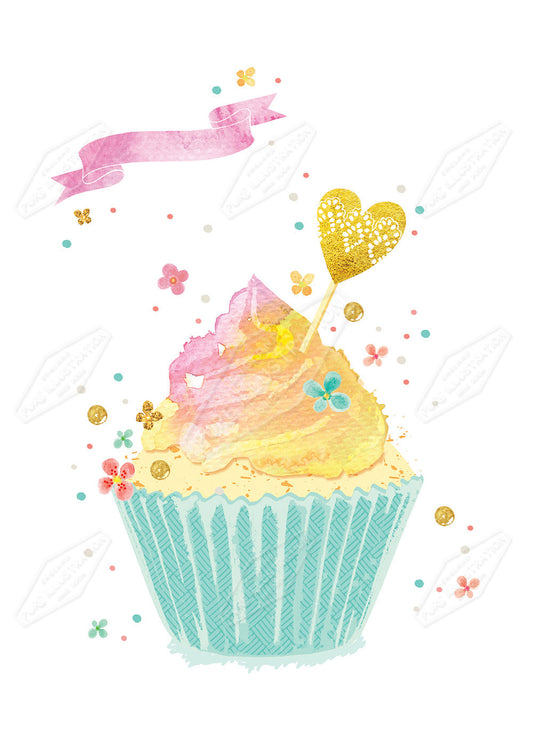 Birthday Muffin / Cupcake Design by Victoria Marks for Pure Art Licensing Agency & Surface Design Studio