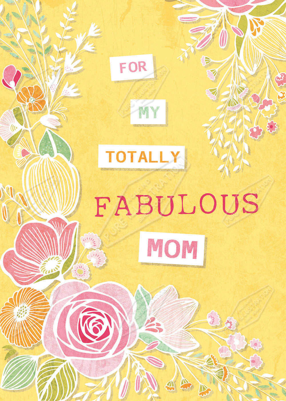 Mother's Day / Birthday Design by Gill Eggleston for Pure Art Licensing Agency & Surface Design Studio