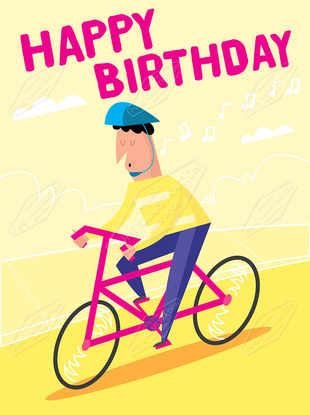00032679RSW - Luke Swinney is represented by Pure Art Licensing Agency - Birthday Greeting Card Design