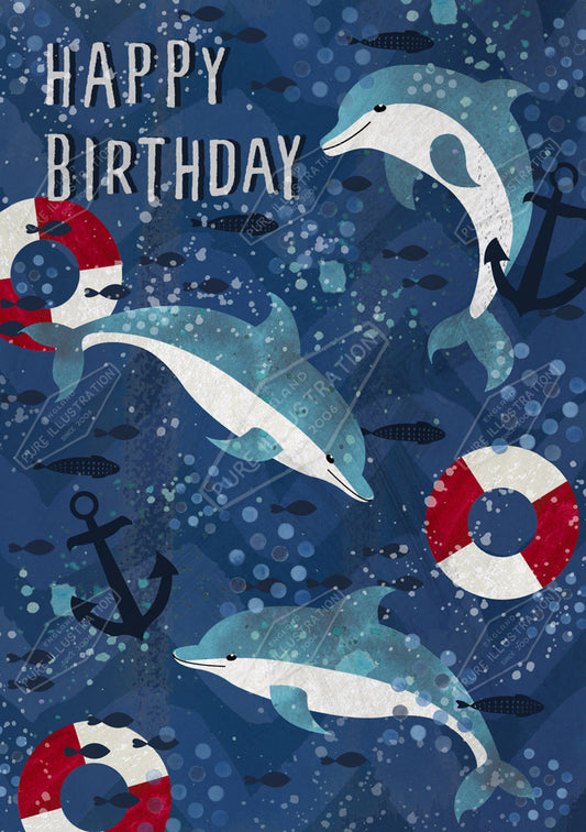 00032727KSP- Kerry Spurling is represented by Pure Art Licensing Agency - Birthday Greeting Card Design