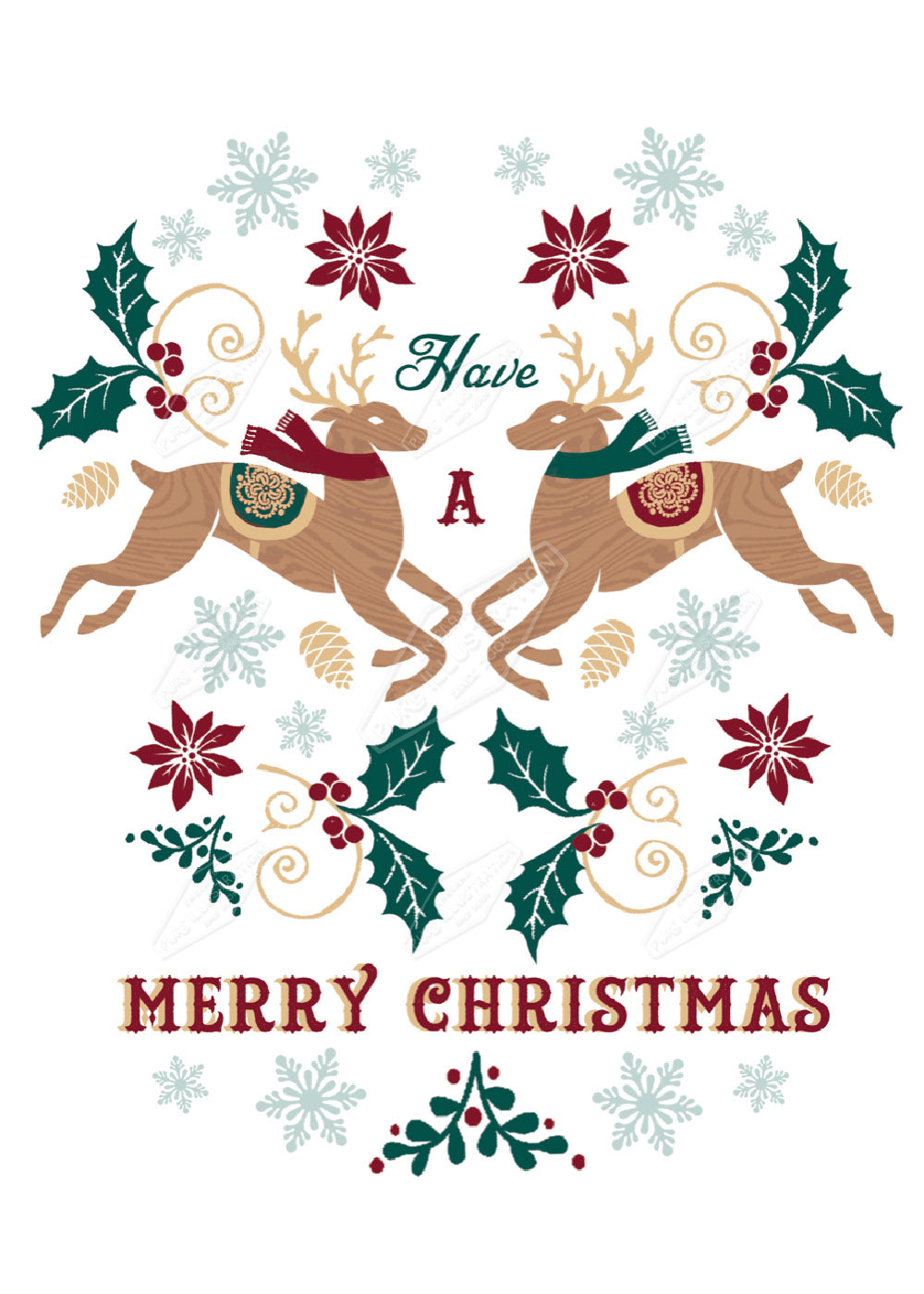 00032793DEV - Deva Evans is represented by Pure Art Licensing Agency - Christmas Greeting Card Design