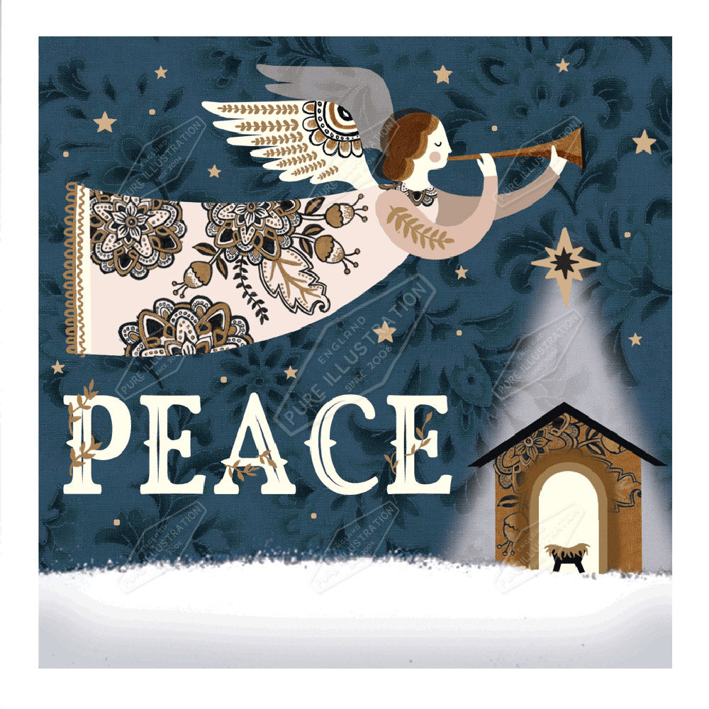 00032805DEV - Deva Evans is represented by Pure Art Licensing Agency - Christmas Greeting Card Design