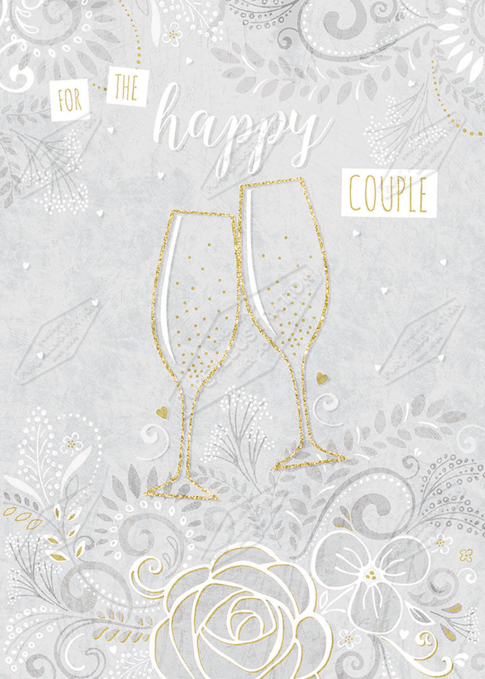 Wedding / Anniversary Design by Gill Eggleston for Pure Art Licensing Agency & Surface Design Studio