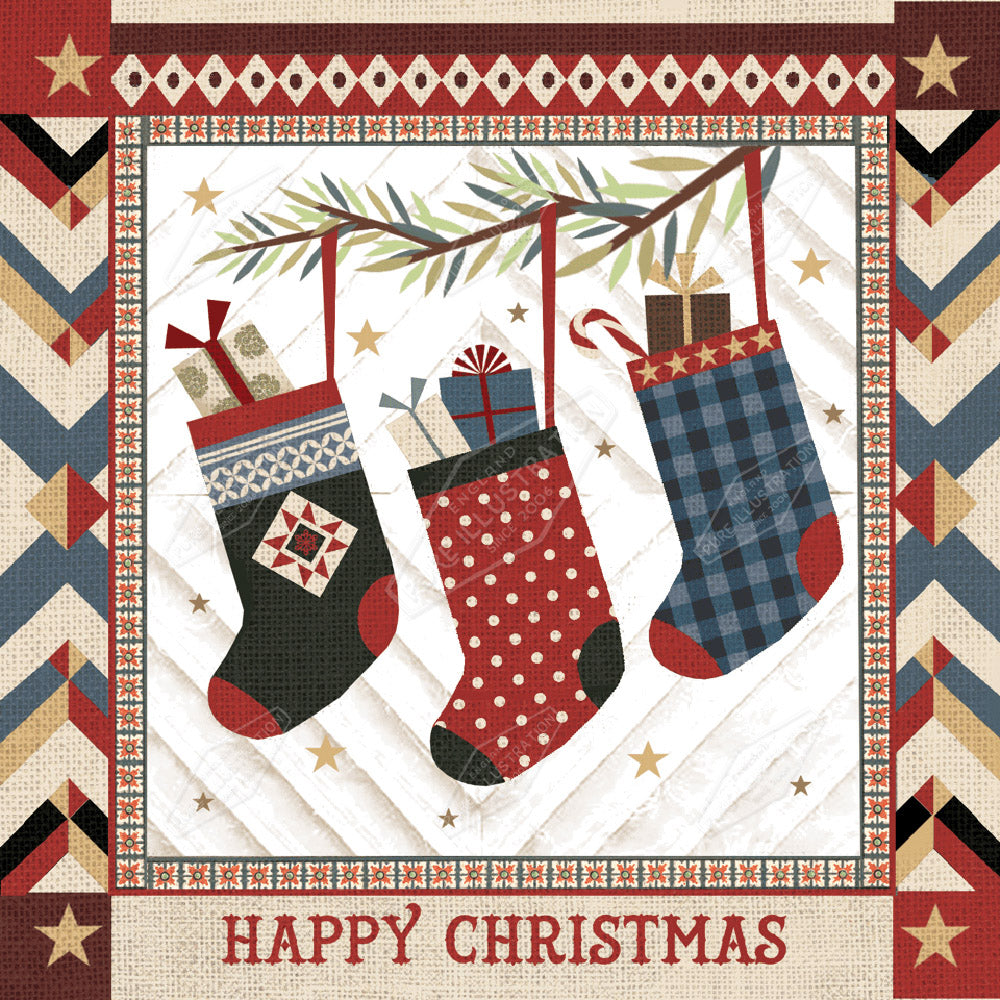 00032858DEV - Deva Evans is represented by Pure Art Licensing Agency - Christmas Greeting Card Design