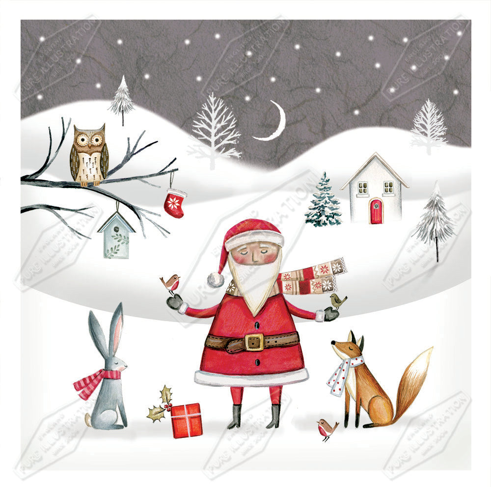 00032903DEV - Deva Evans is represented by Pure Art Licensing Agency - Christmas Greeting Card Design