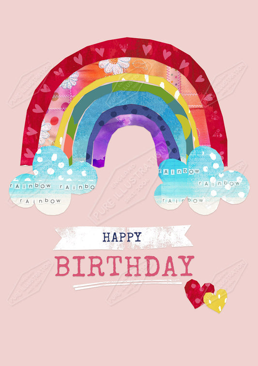 00033180KSP- Kerry Spurling is represented by Pure Art Licensing Agency - Birthday Greeting Card Design