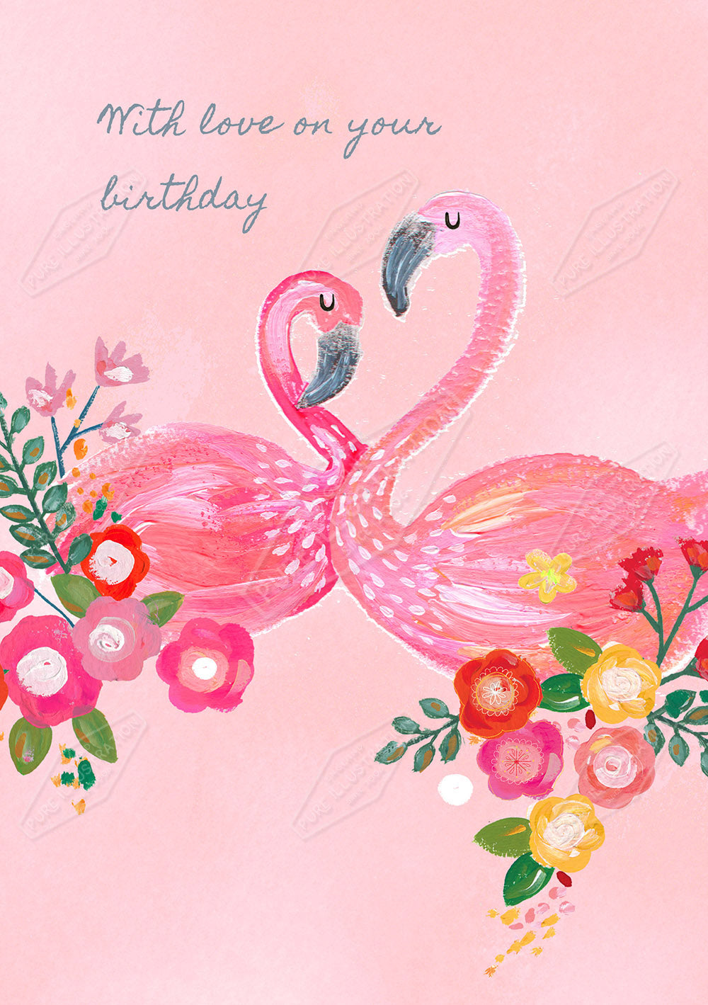 00033185KSP- Kerry Spurling is represented by Pure Art Licensing Agency - Birthday Greeting Card Design