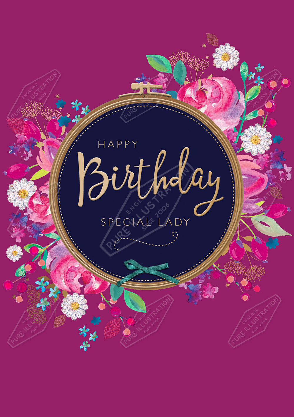 00033192KSP- Kerry Spurling is represented by Pure Art Licensing Agency - Birthday Greeting Card Design