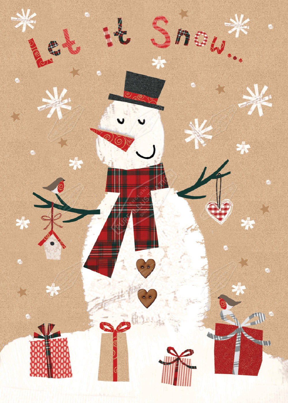 00033196DEV - Deva Evans is represented by Pure Art Licensing Agency - Christmas Greeting Card Design