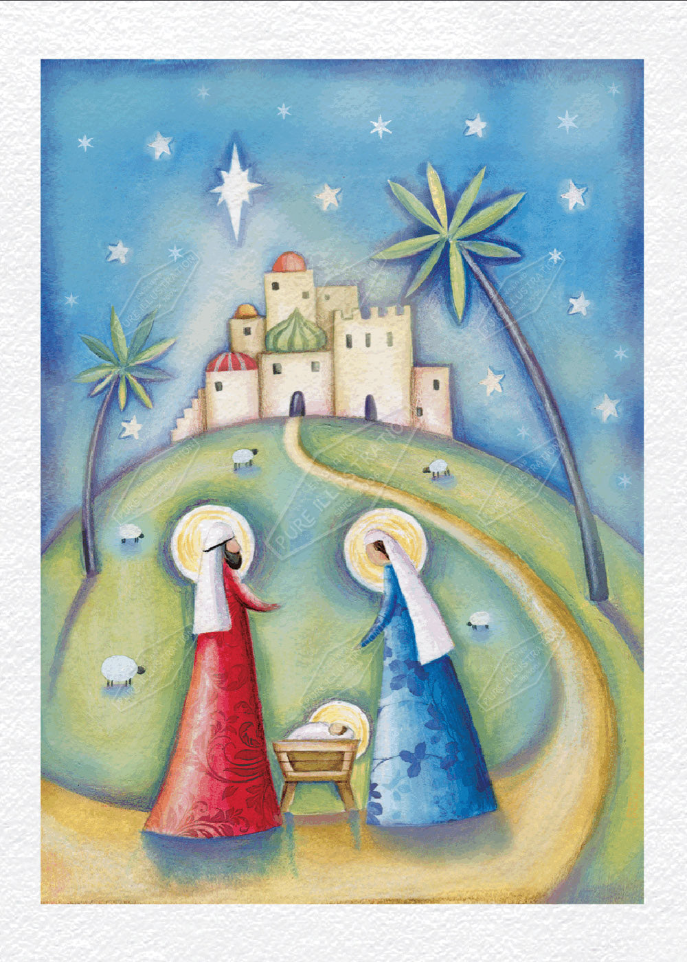 00033423DEV - Deva Evans is represented by Pure Art Licensing Agency - Christmas Greeting Card Design