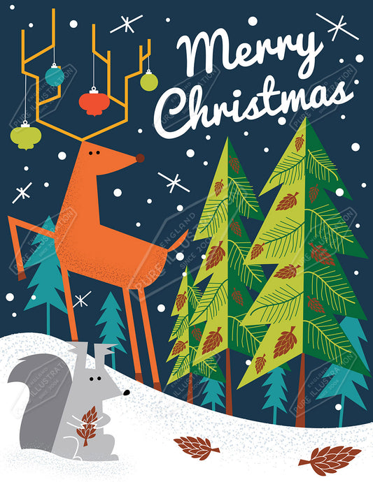 00033427RSW - Luke Swinney is represented by Pure Art Licensing Agency - Christmas Greeting Card Design