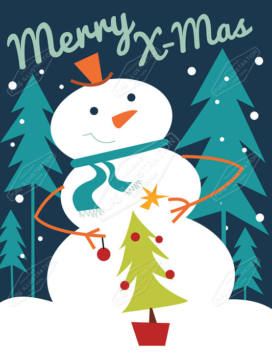 00033428RSW - Luke Swinney is represented by Pure Art Licensing Agency - Christmas Greeting Card Design