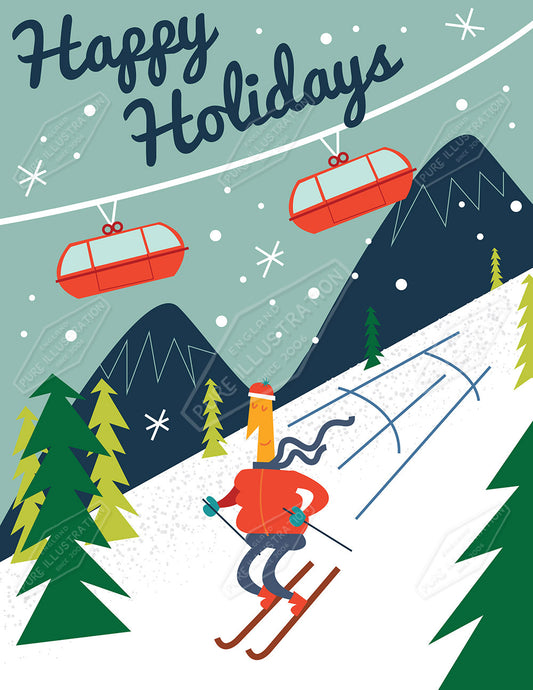 00033430RSW - Luke Swinney is represented by Pure Art Licensing Agency - Christmas Greeting Card Design