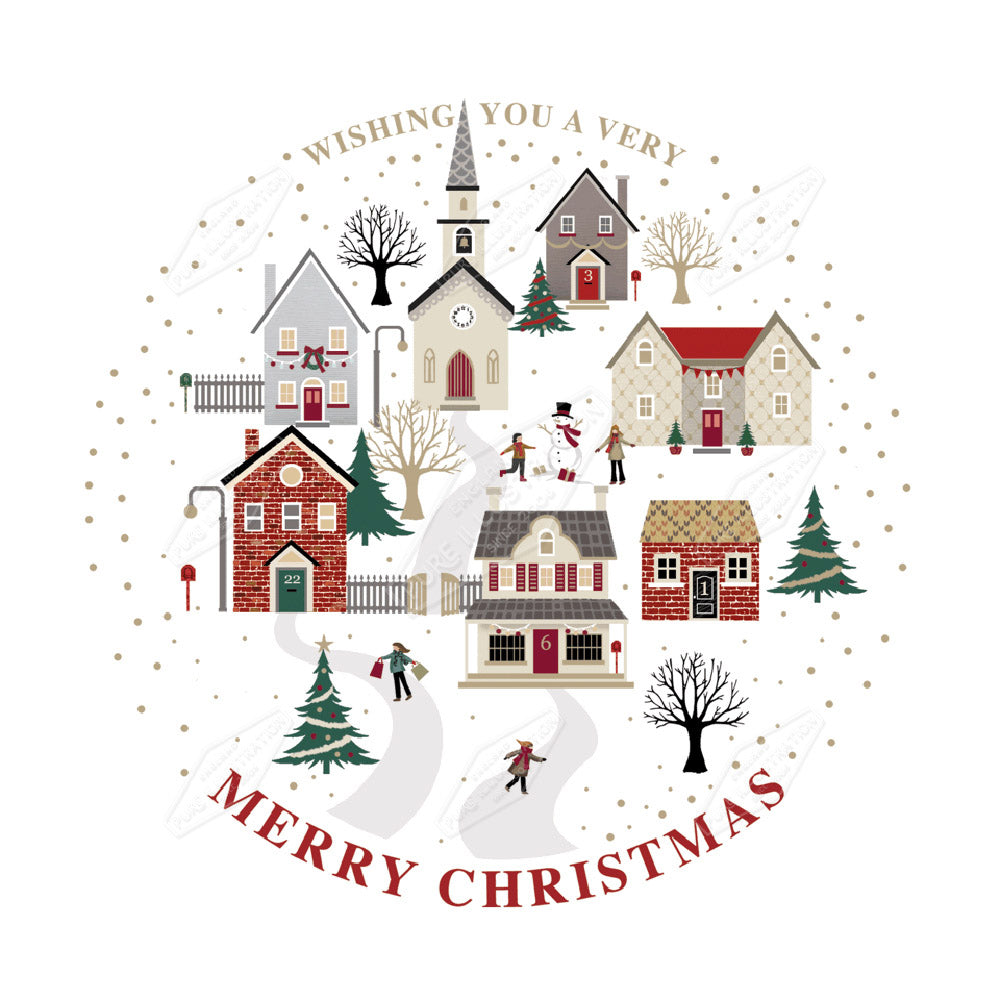 00033472DEV - Deva Evans is represented by Pure Art Licensing Agency - Christmas Greeting Card Design