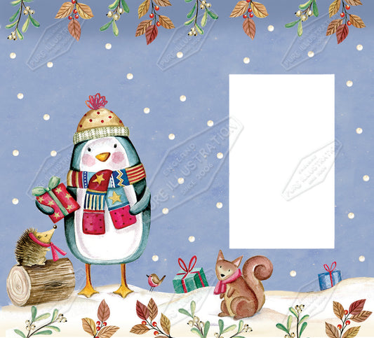 00033476DEV - Deva Evans is represented by Pure Art Licensing Agency - Christmas Greeting Card Design