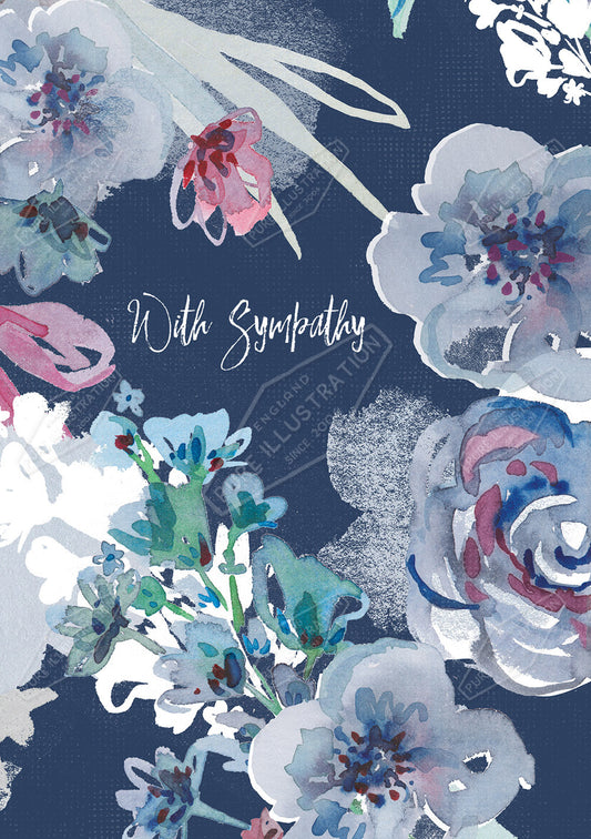 00033496KSP- Kerry Spurling is represented by Pure Art Licensing Agency - Sympathy Greeting Card Design