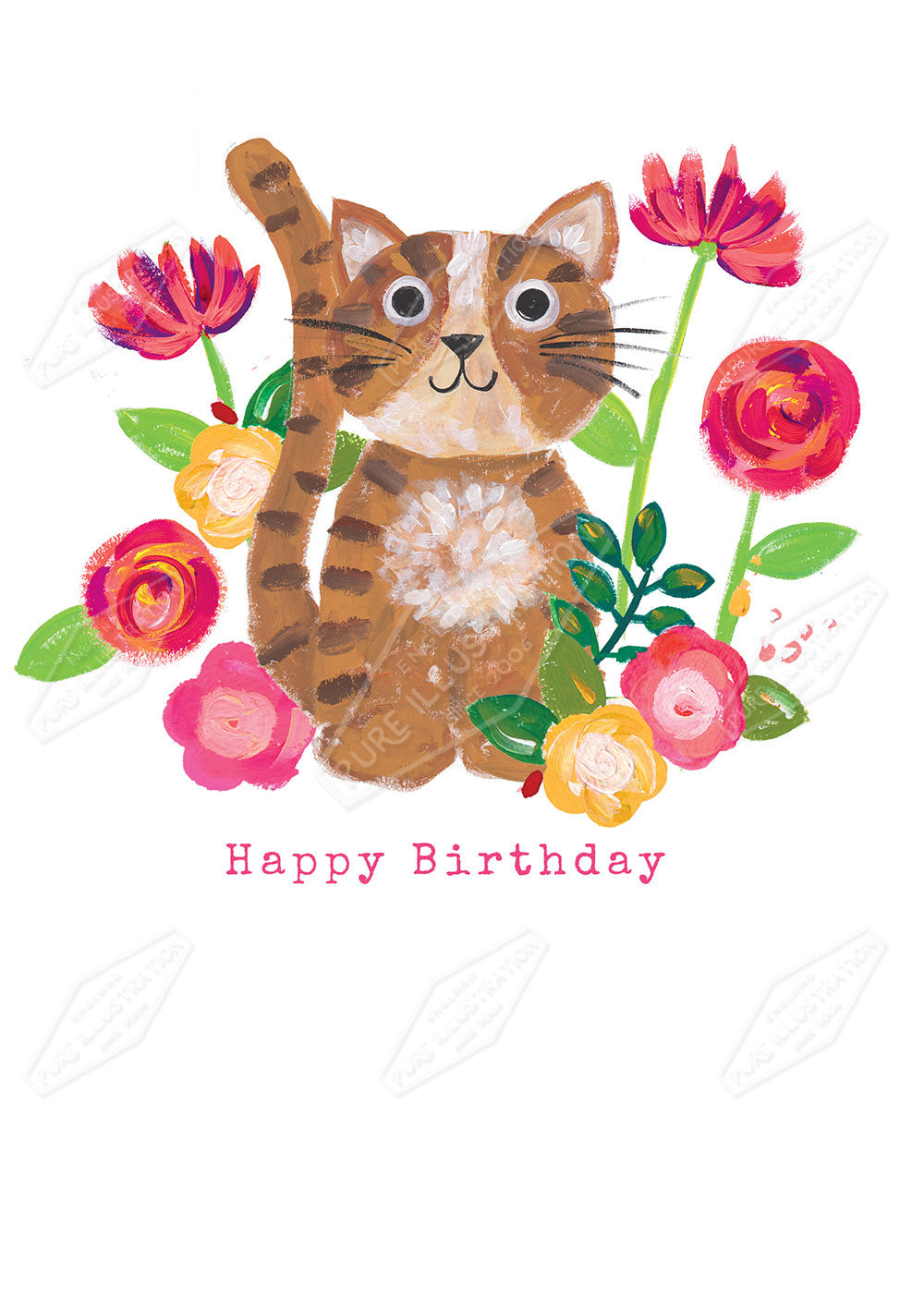 00033499KSP- Kerry Spurling is represented by Pure Art Licensing Agency - Birthday Greeting Card Design