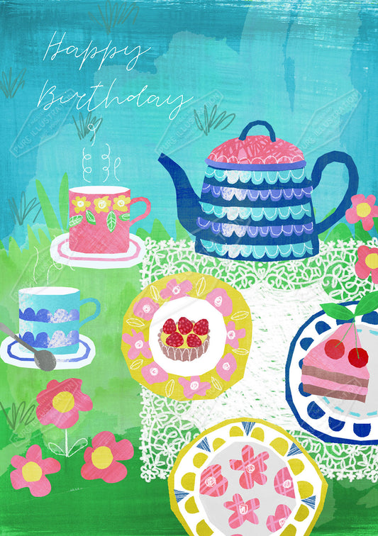 00033501KSP- Kerry Spurling is represented by Pure Art Licensing Agency - Birthday Greeting Card Design