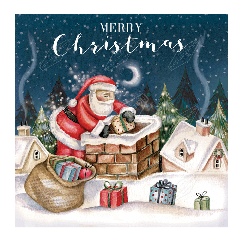 00033545DEV - Deva Evans is represented by Pure Art Licensing Agency - Christmas Greeting Card Design