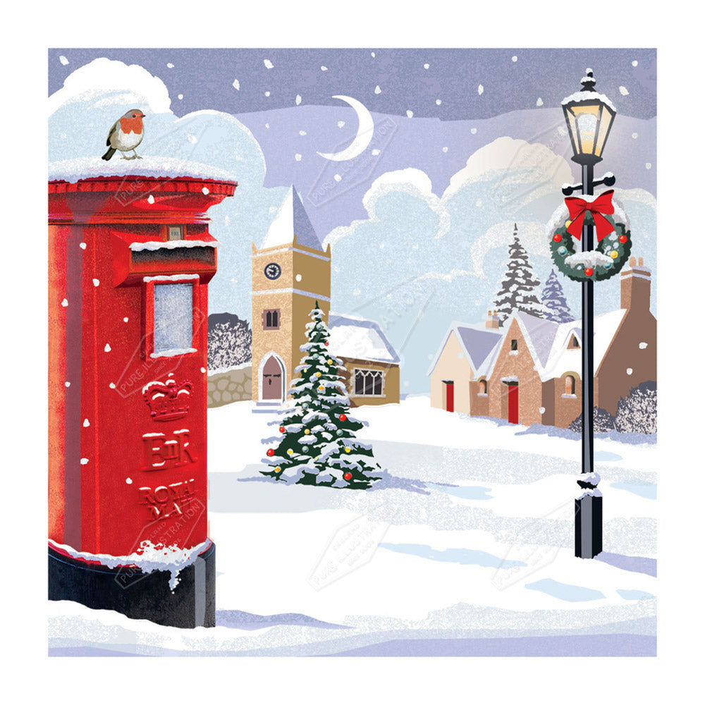 00033550DEV - Deva Evans is represented by Pure Art Licensing Agency - Christmas Greeting Card Design