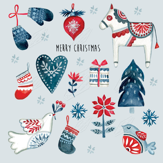 00033555DEV - Deva Evans is represented by Pure Art Licensing Agency - Christmas Greeting Card Design