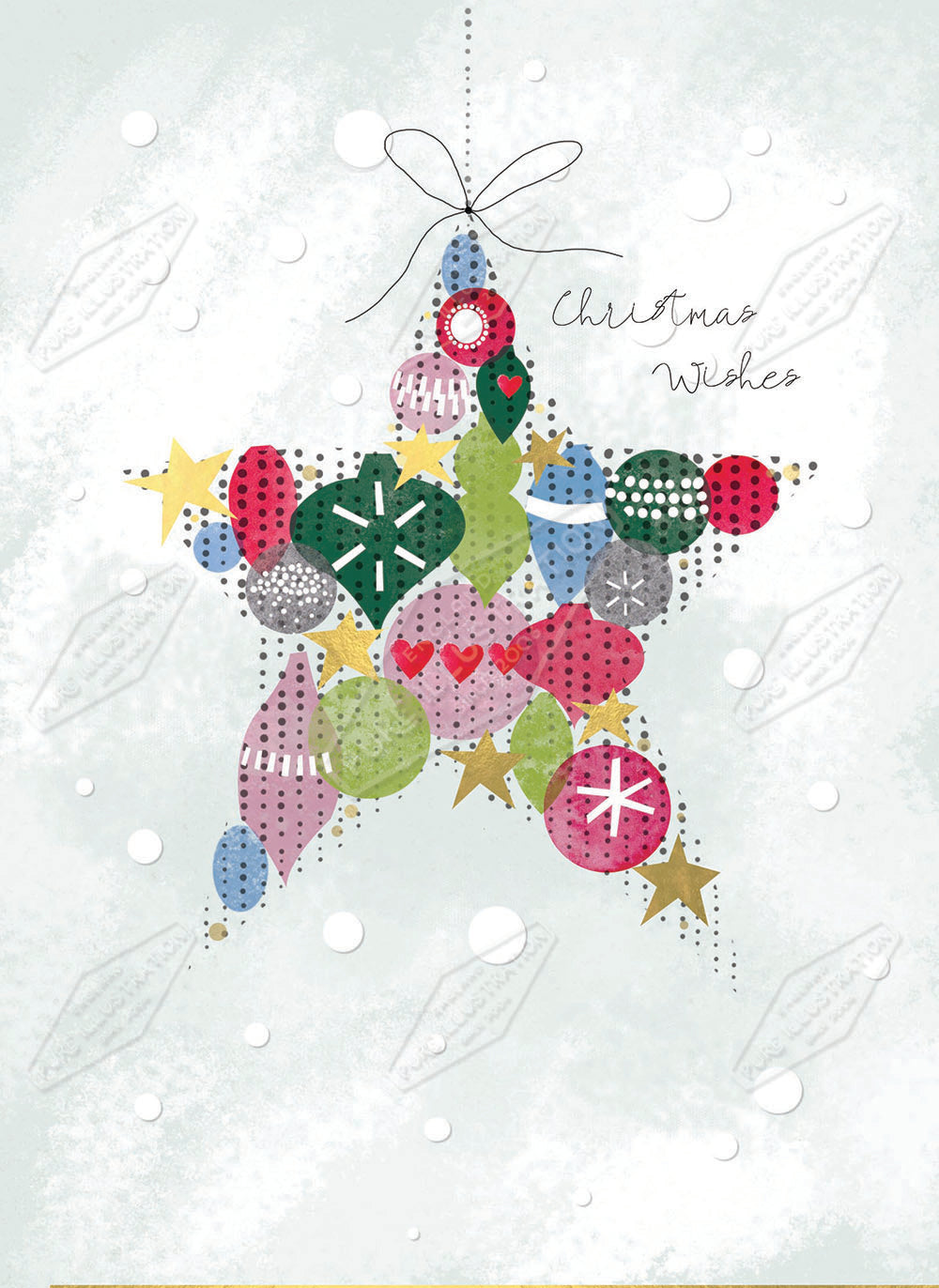 00033576SLA- Sarah Lake is represented by Pure Art Licensing Agency - Christmas Greeting Card Design