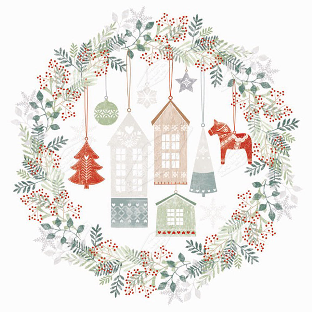 Christmas Decorations & Wreath Design by Gill Eggleston for Pure Art Licensing Agency & Surface Design Studio