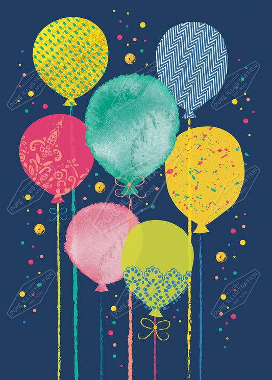 Balloon Party Design by Victoria Marks for Pure Art Licensing Agency & Surface Design Studio