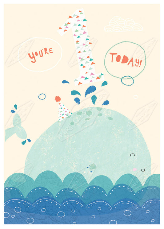 Whale Age Greeting Card by Cory Reid for Pure Art Licensing Agency & Surface Design Studio