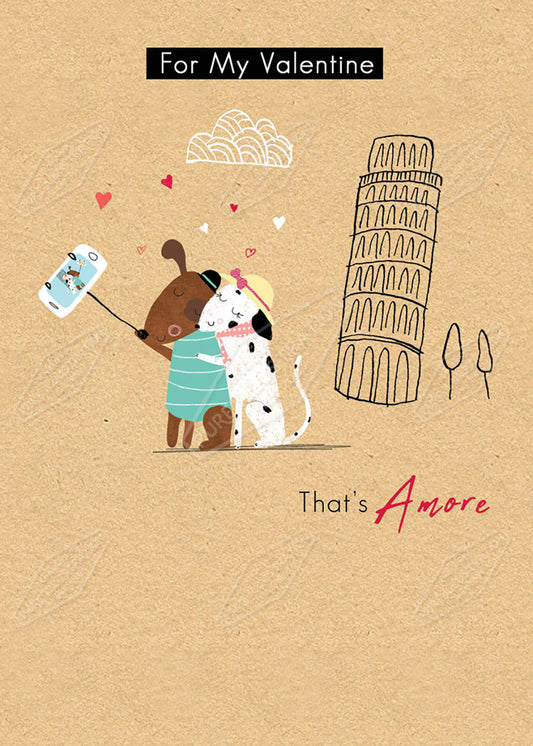 Valentines in Italy Greeting Card Design by Cory Reid for Pure Art Licensing Agency & Surface Design Studio