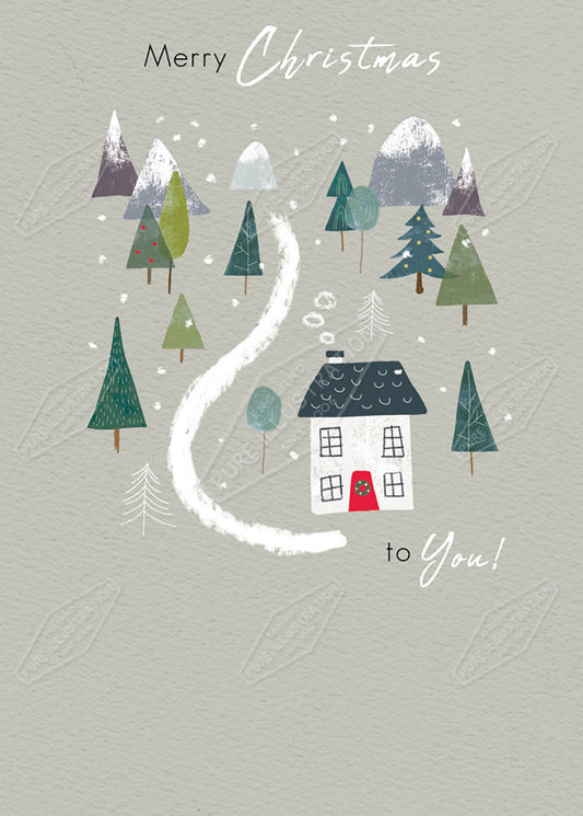 Neighborly Christmas Greeting Card Design by Cory Reid for Pure Art Licensing & Surface Design Agency
