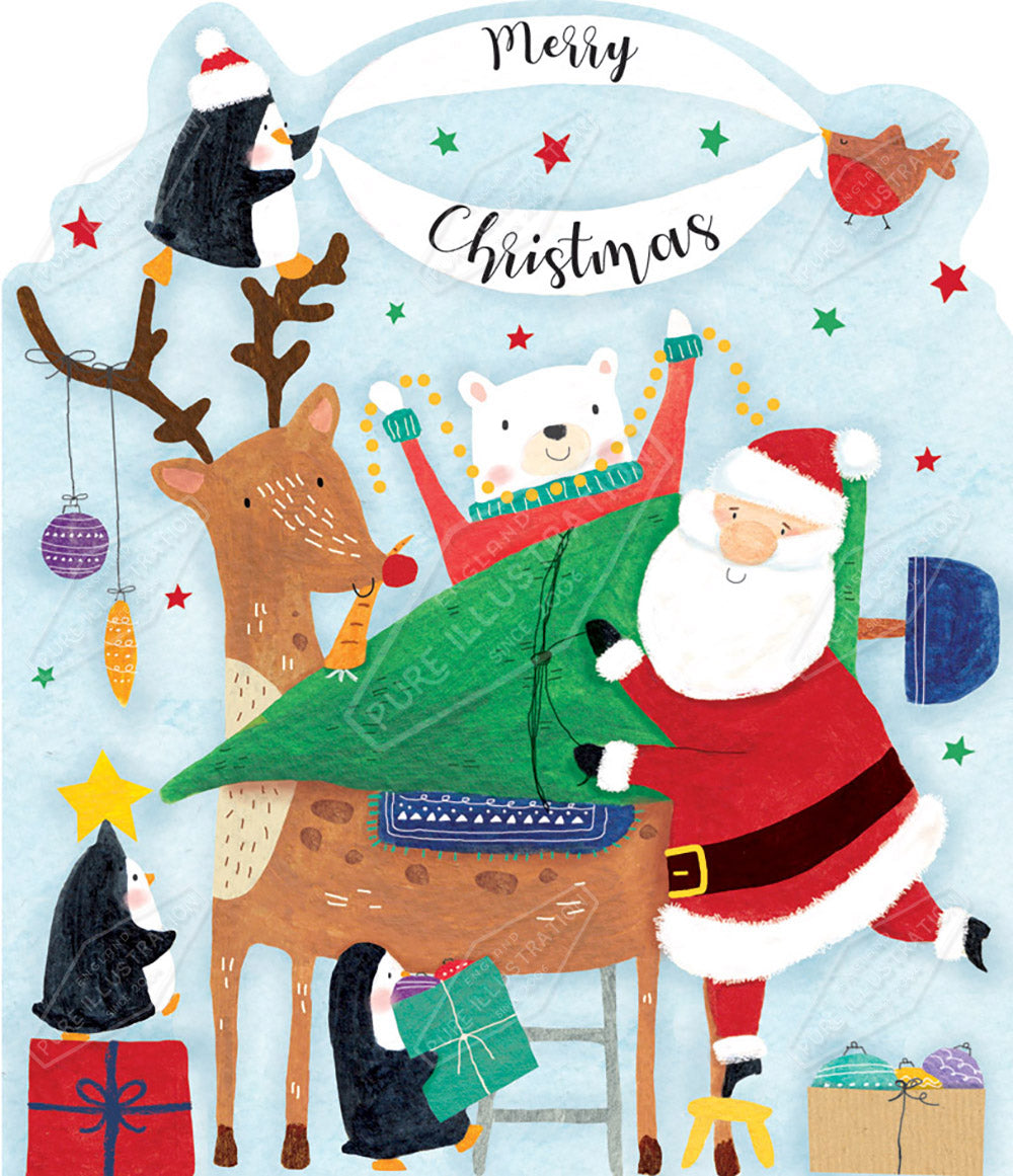 Christmas Characters Illustration by Cory Reid for Pure Art Licensing Agency & Surface Design Studio