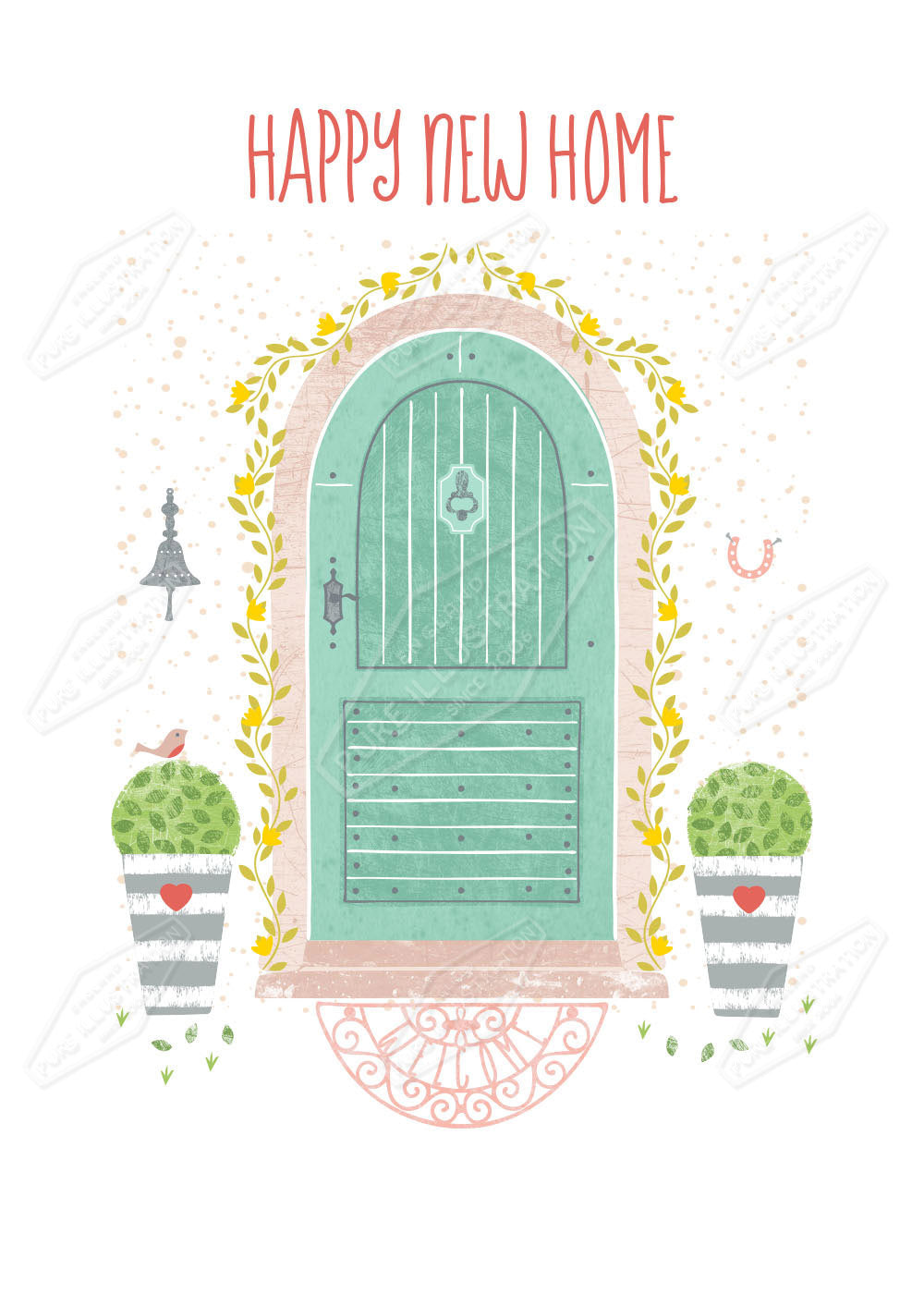 New Home Front Door Design by Gill Eggleston for Pure Art Licensing Agency & Surface Design Studio