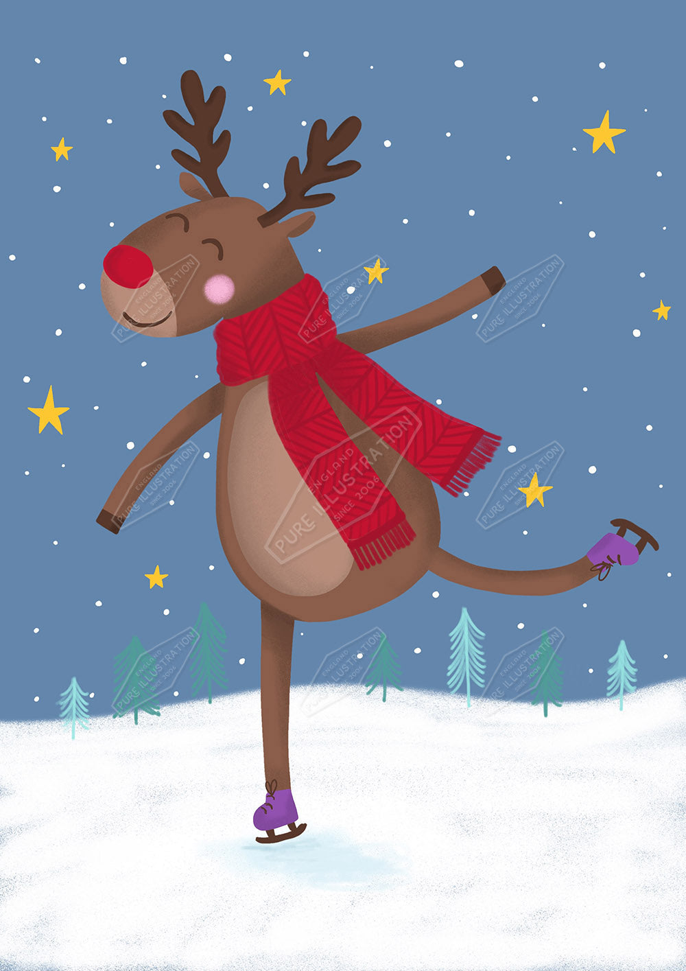 00033765JPH - Jessica Philpott is represented by Pure Art Licensing Agency - Christmas Greeting Card Design
