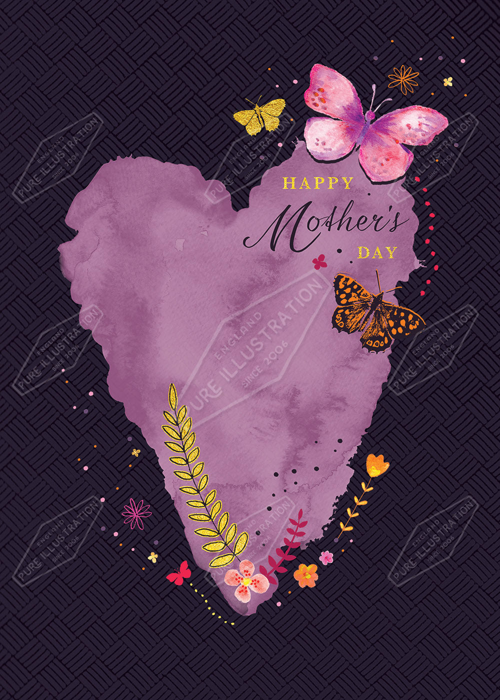 Mother's Day Heart Design by Victoria Marks for Pure Art Licensing Agency & Surface Design Studio