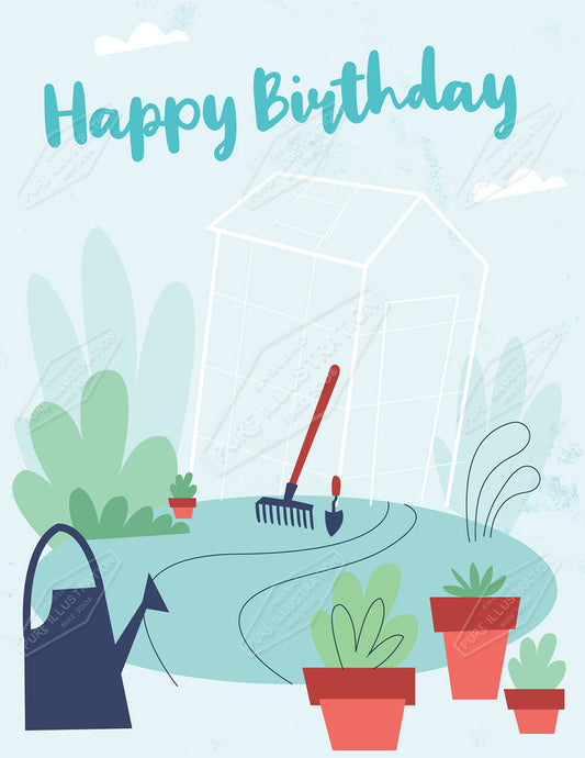 00033895RSW - Luke Swinney is represented by Pure Art Licensing Agency - Birthday Greeting Card Design