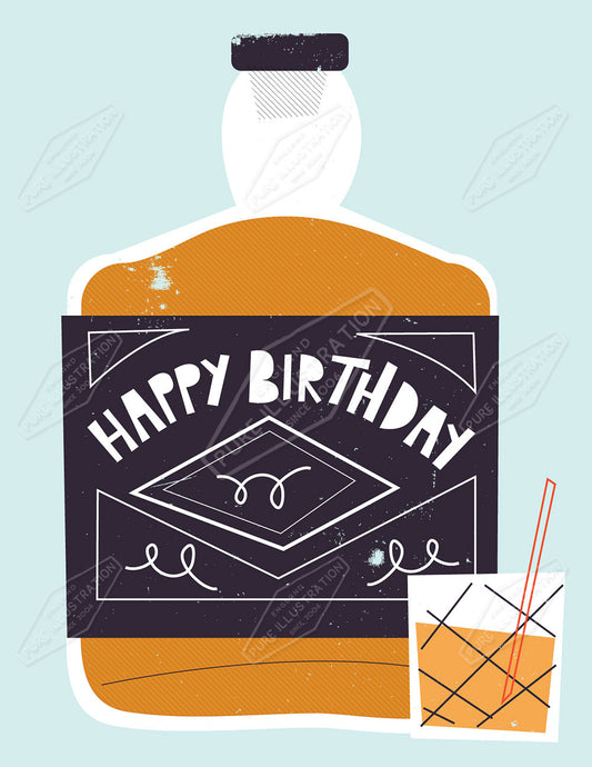 00033899RSW - Luke Swinney is represented by Pure Art Licensing Agency - Birthday Greeting Card Design