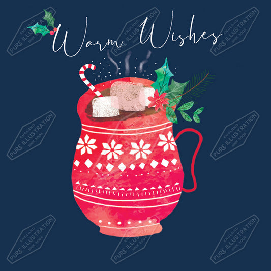 Christmas Hot Chocolate Illustration by Cory Reid for Pure Art Licensing Agency & Surface Design Studio