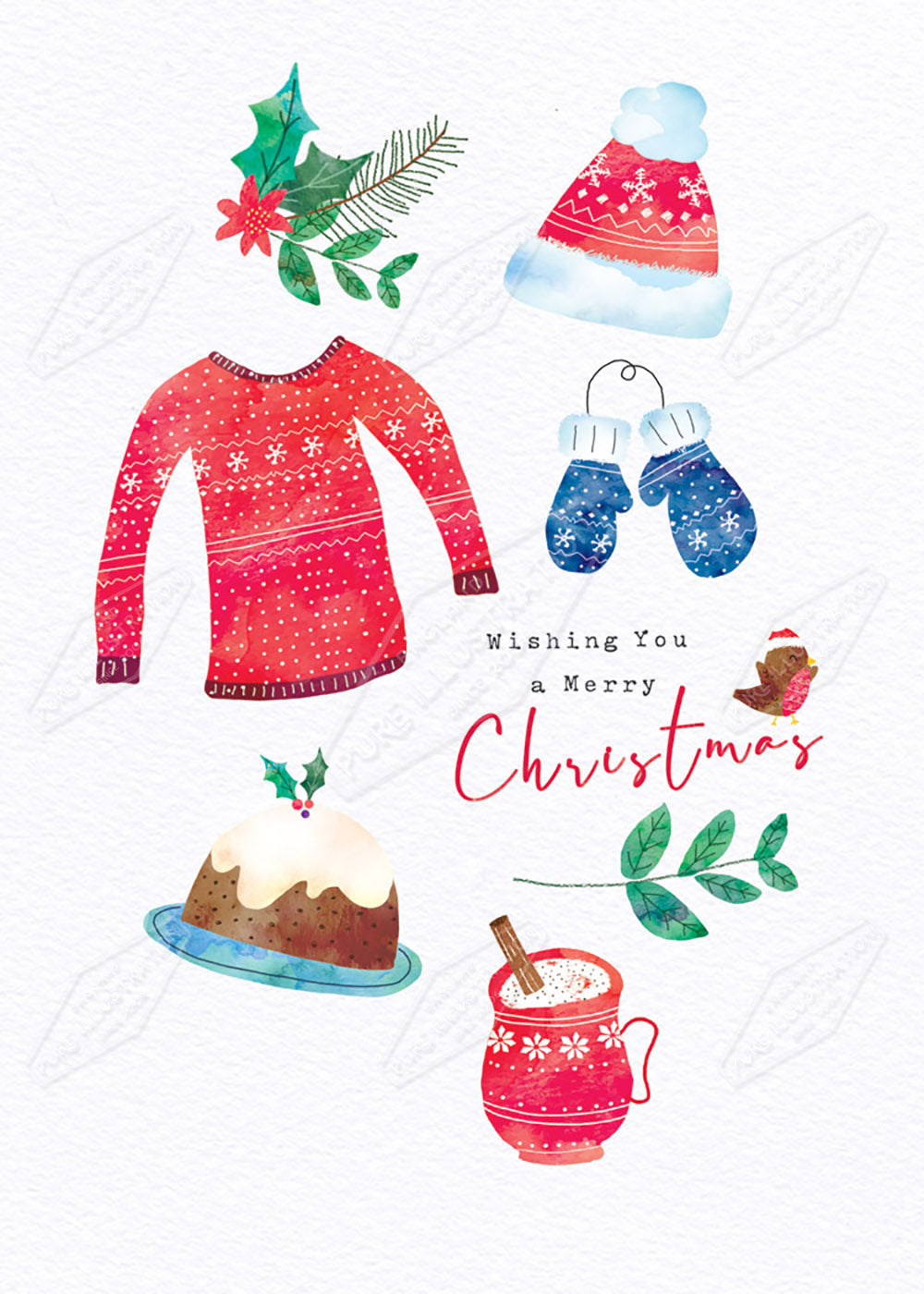 Christmas Icons Illustration Design by Cory Reid for Pure Art Licensing Agency & Surface Design Studio