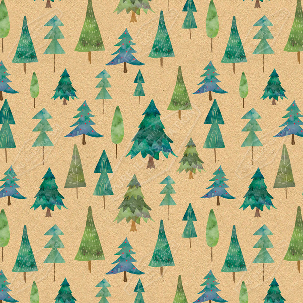 Christmas Tree Pattern by Cory Reid for Pure Art Licensing Agency & Surface Design Studio