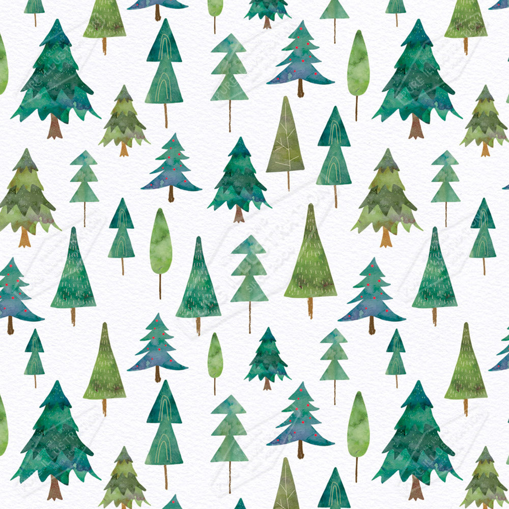 Christmas Tree Pattern by Cory Reid for Pure Art Licensing Agency & Surface Design Studio