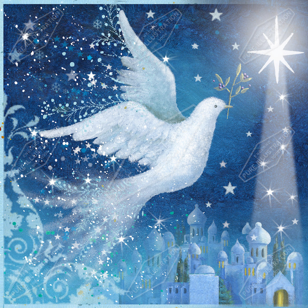 00034000JPA- Jan Pashley is represented by Pure Art Licensing Agency - Christmas Greeting Card Design
