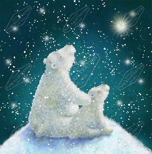 00034007JPA- Jan Pashley is represented by Pure Art Licensing Agency - Christmas Greeting Card Design